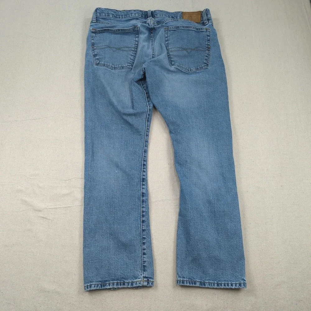 Polo Ralph Lauren Jeans Mens 36x30 Blue Varick Slim Straight Preppy Casual
